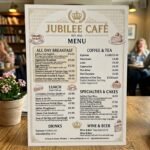 Jubilee Cafe Menu
