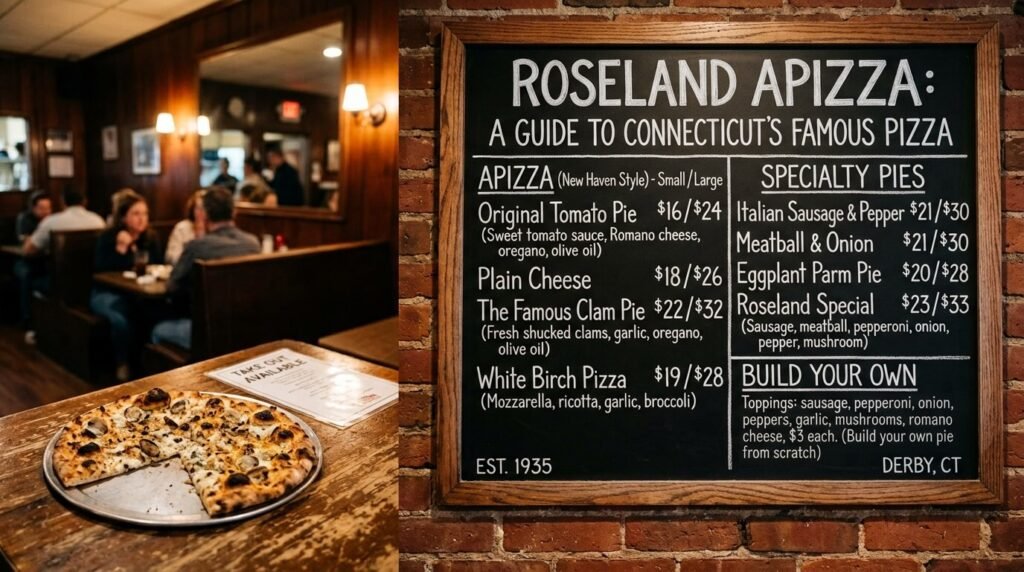 Roseland Apizza Menu CT