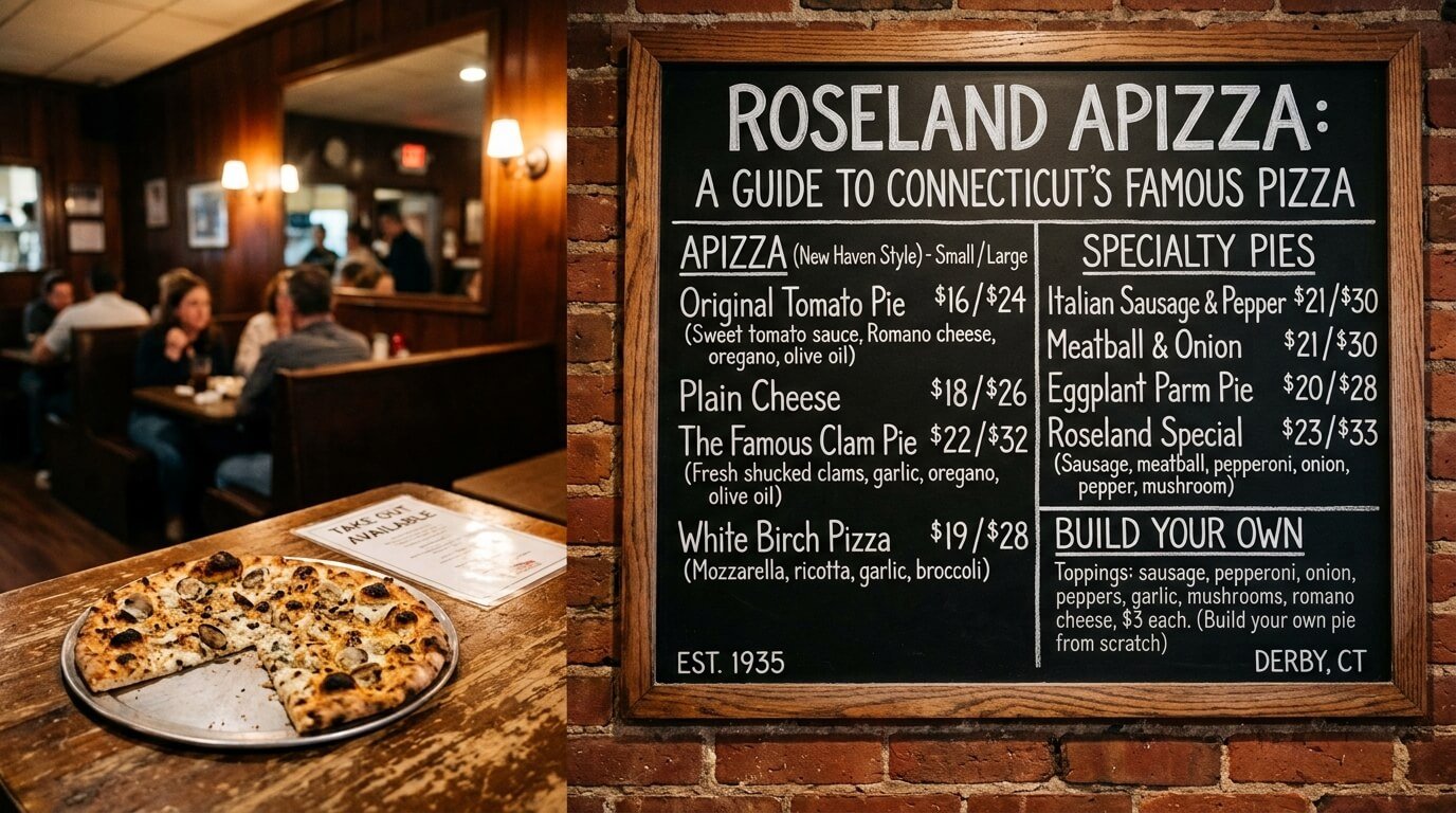 Roseland Apizza Menu CT